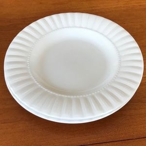 Retroneu Lets Eat Shell White China Plates Salad